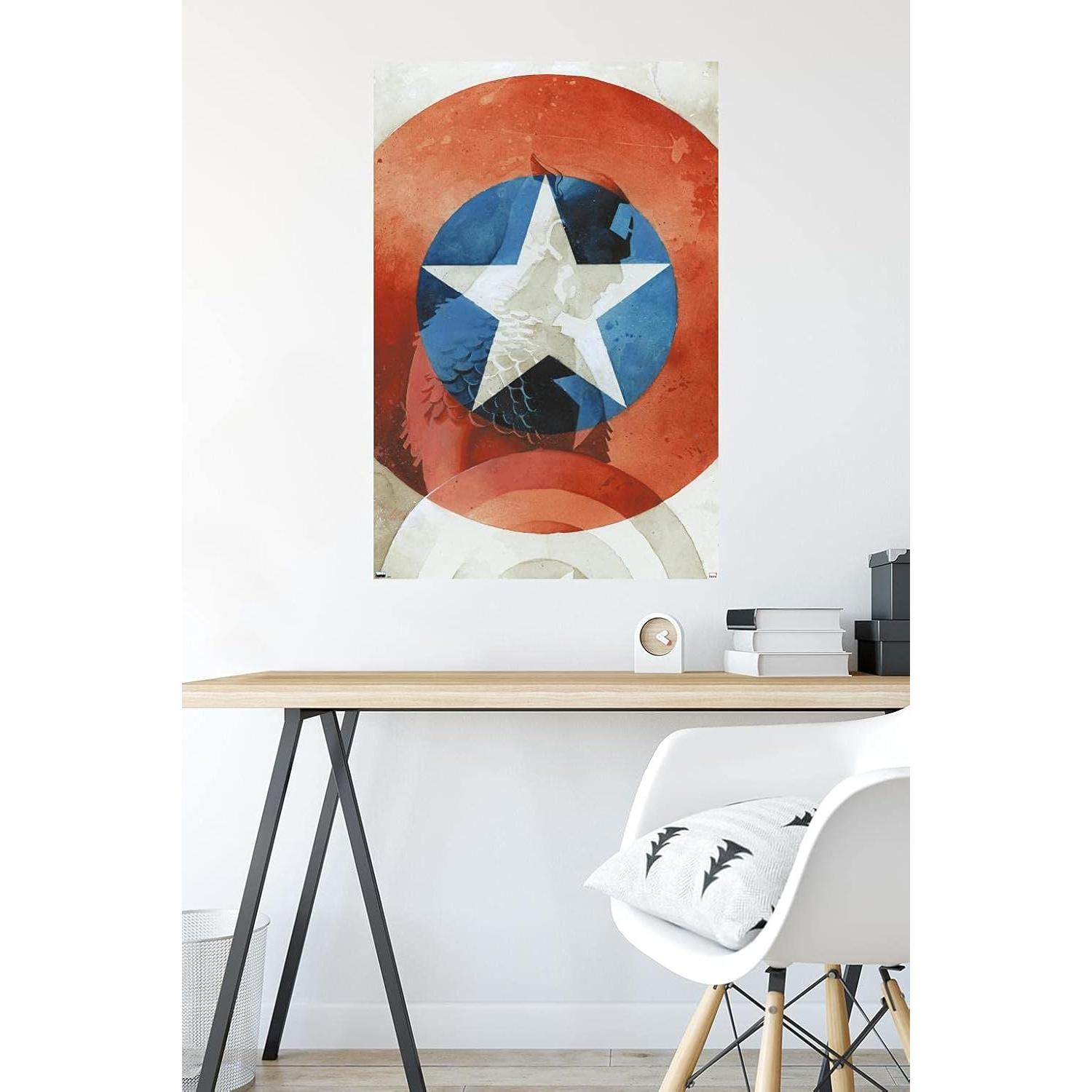Póster de Pared Trends International Marvel Capitán América 86.4x56.8 cm