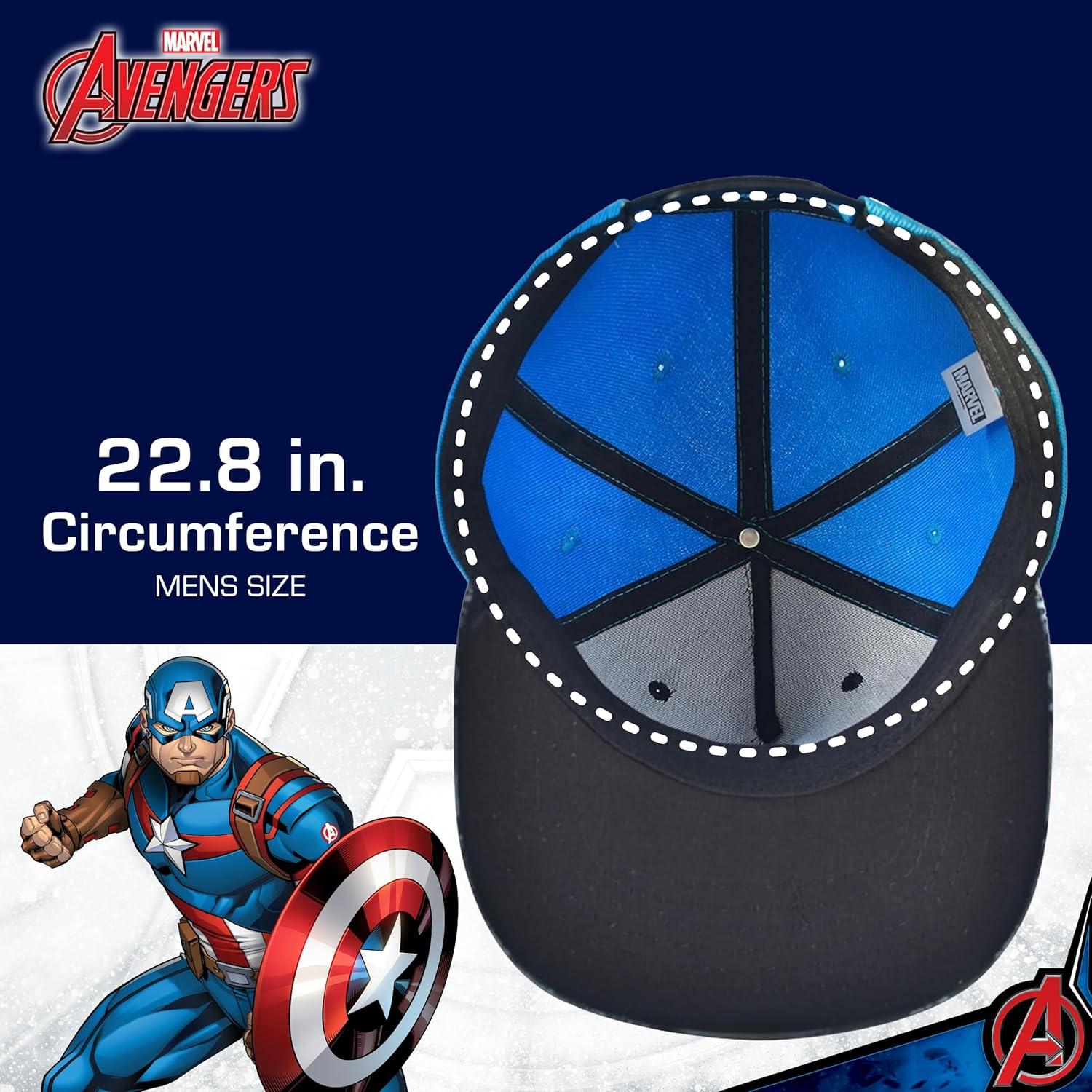 Gorra de béisbol Marvel Capitán América ajustable negra