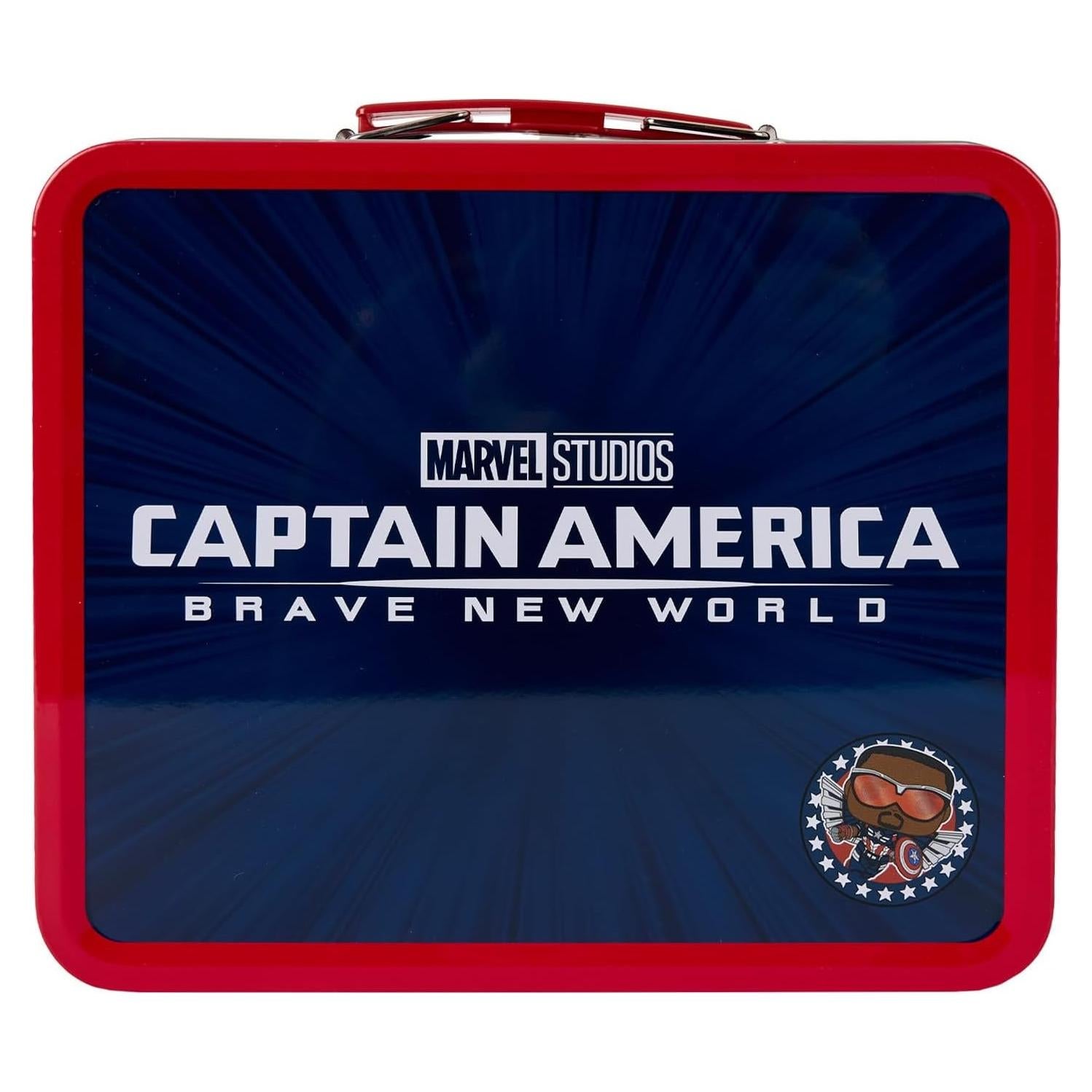 Caja de Almuerzo de Acero Capitán América Loungefly 20.3x17.8 cm