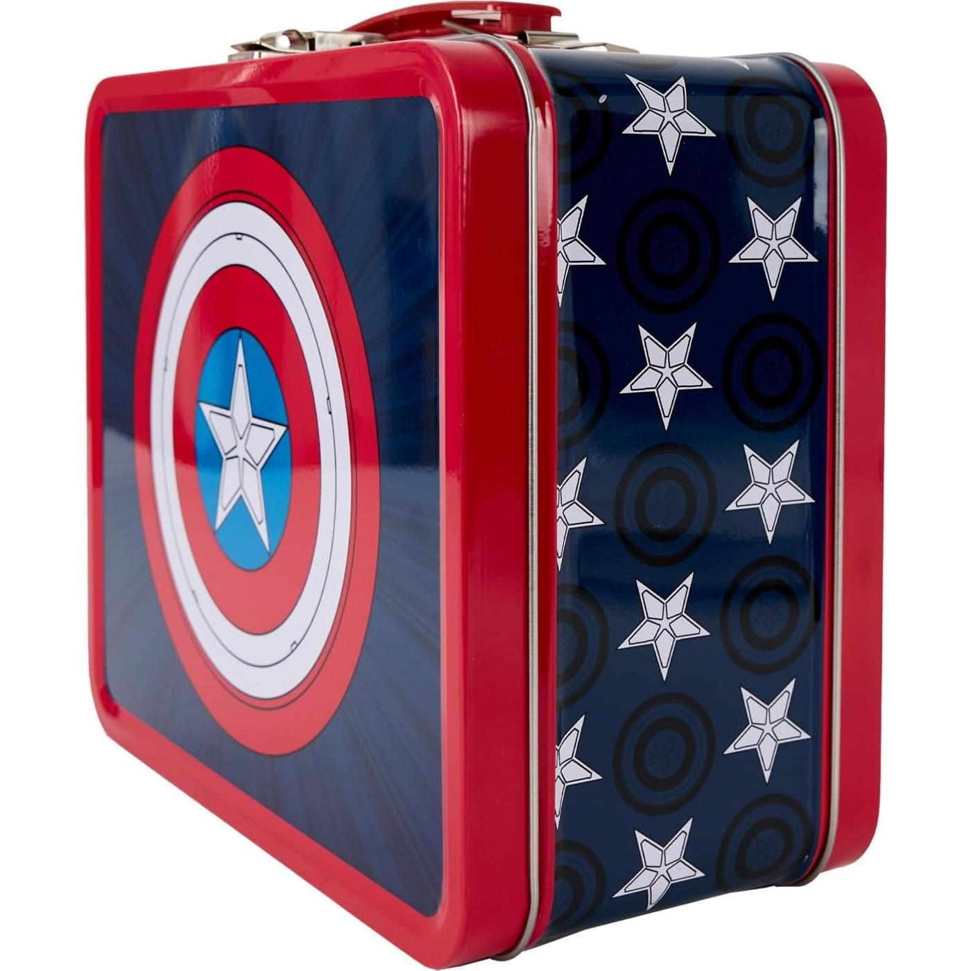 Caja de Almuerzo de Acero Capitán América Loungefly 20.3x17.8 cm