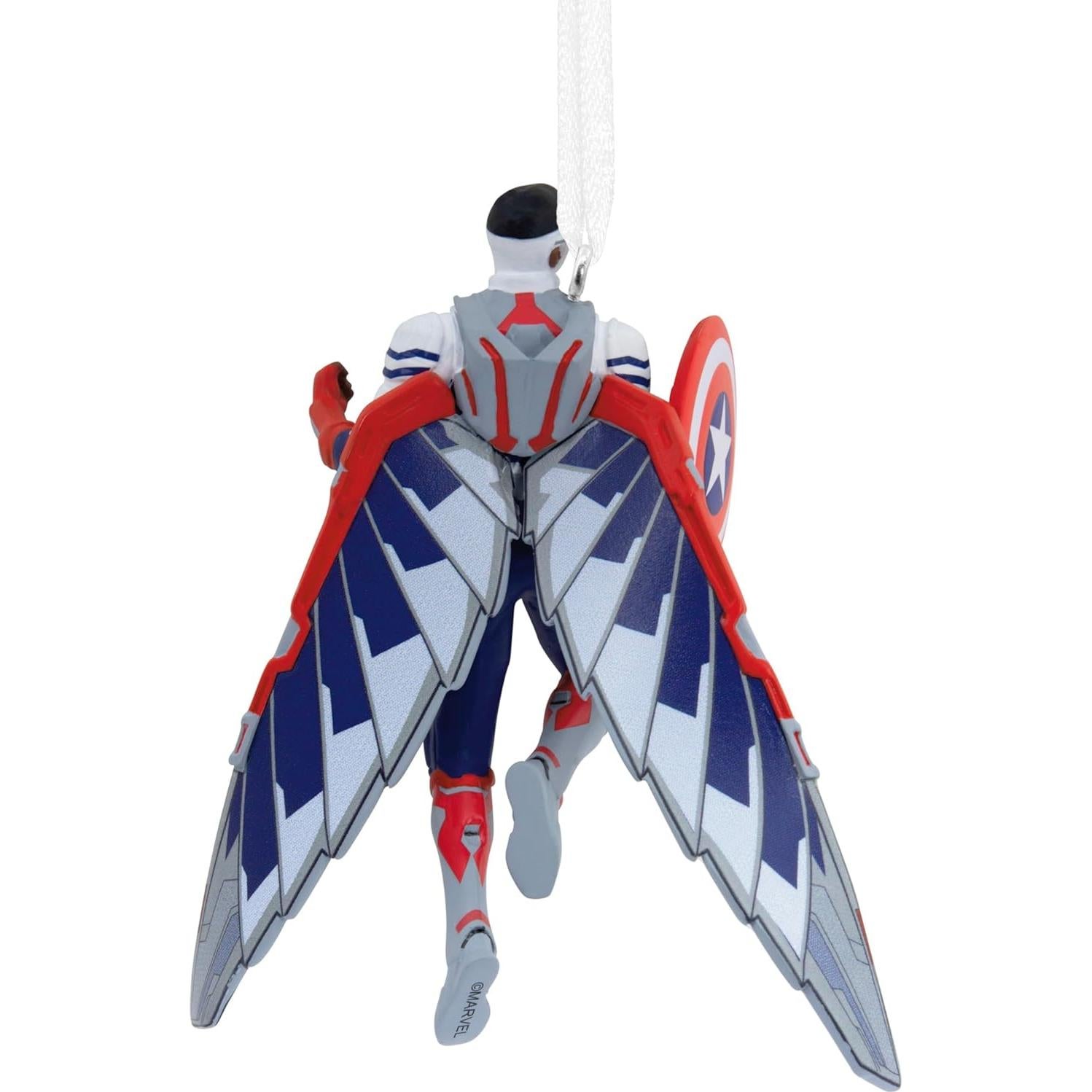 Adorno de Navidad Hallmark Capitán América Sam Wilson 6.99x9.40cm