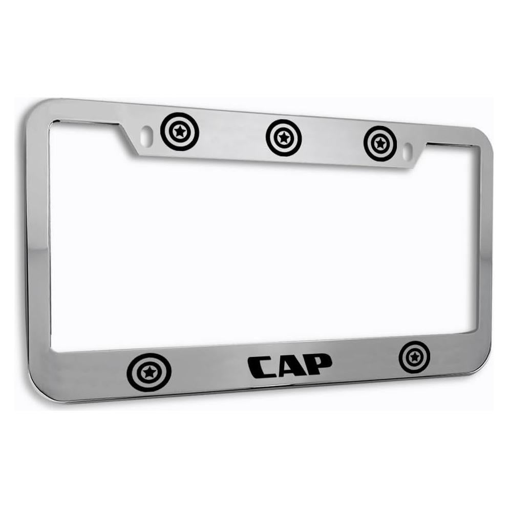 Marco de Placa de Licencia Speedy Pros Cromo 31x16 cm 2 Agujeros