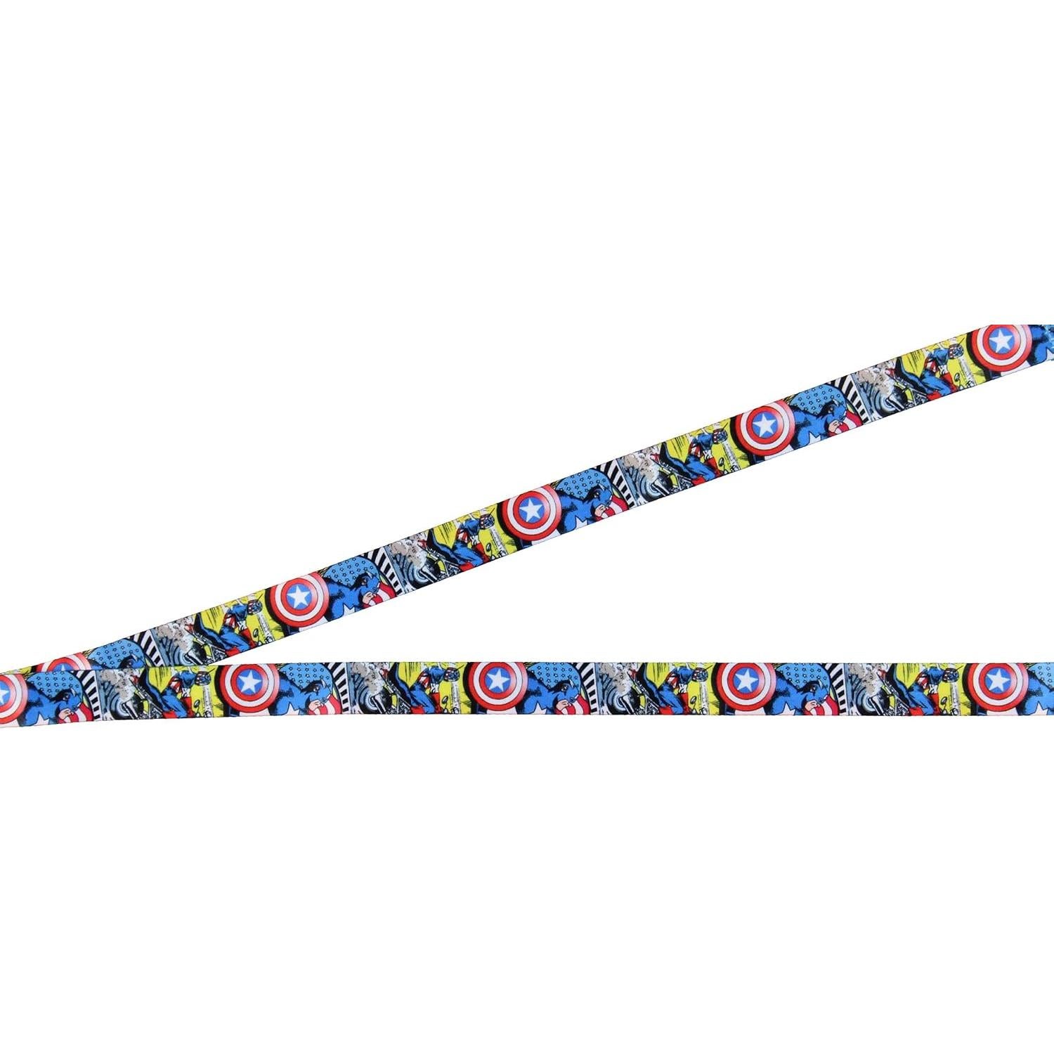 Lanyard Portador de Insignia Capitán América Marvel 15.24 cm