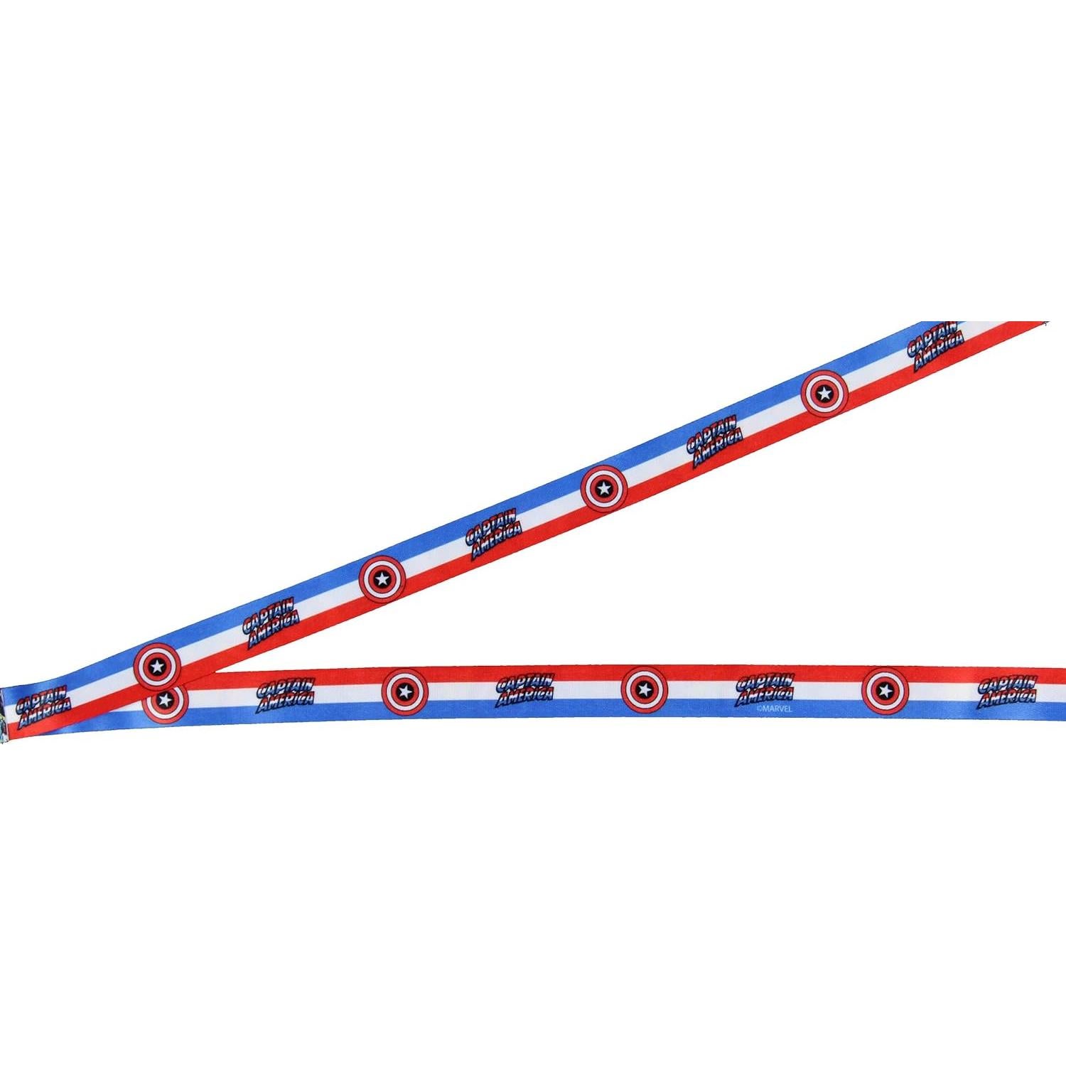 Lanyard Portador de Insignia Capitán América Marvel 15.24 cm