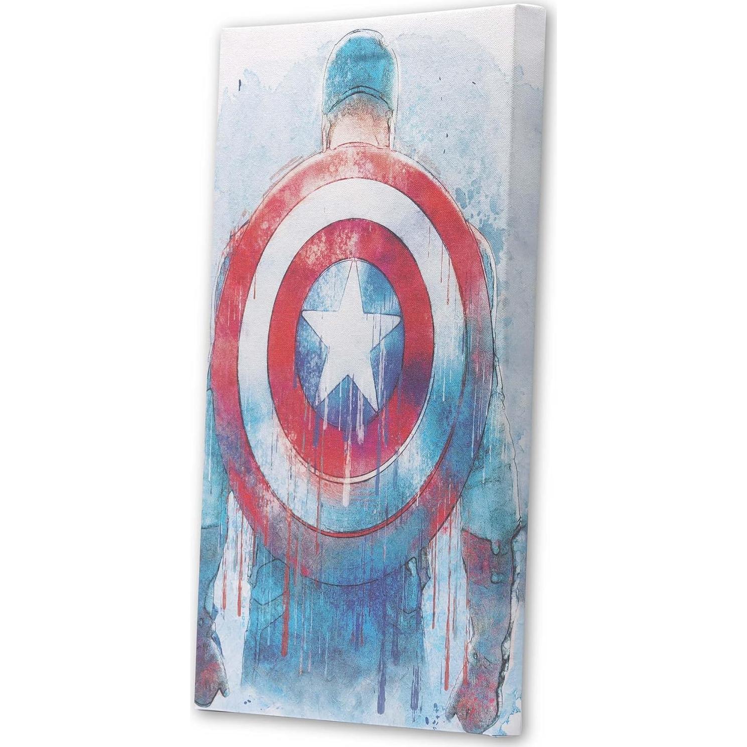 Lienzo Decorativo Capitán América Open Road 28.58x42.86 cm
