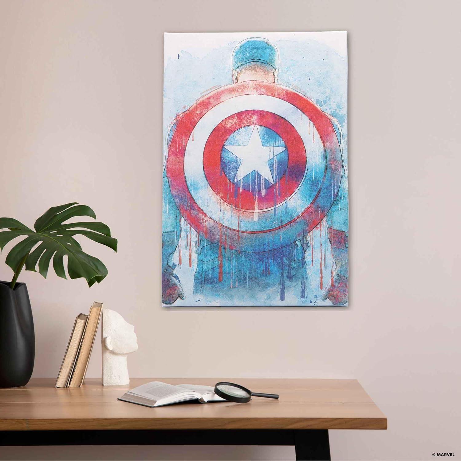 Lienzo Decorativo Capitán América Open Road 28.58x42.86 cm