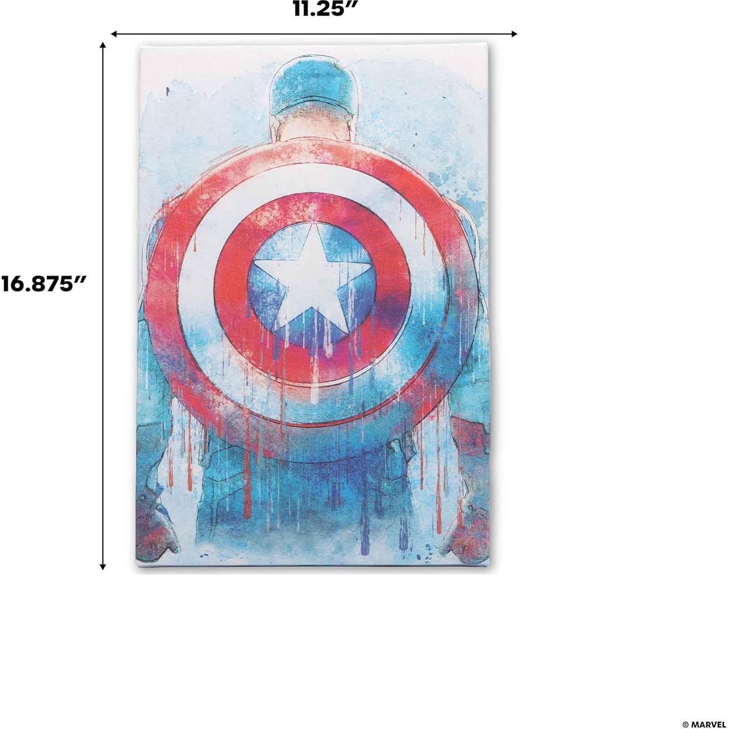 Lienzo Decorativo Capitán América Open Road 28.58x42.86 cm