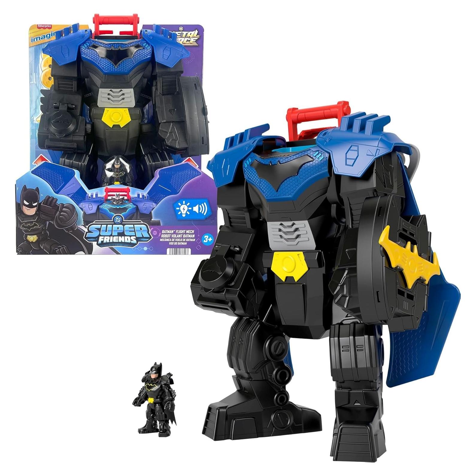 Meca de Vuelo de Batman Fisher-Price Imaginext 37cm con Luces y Sonidos