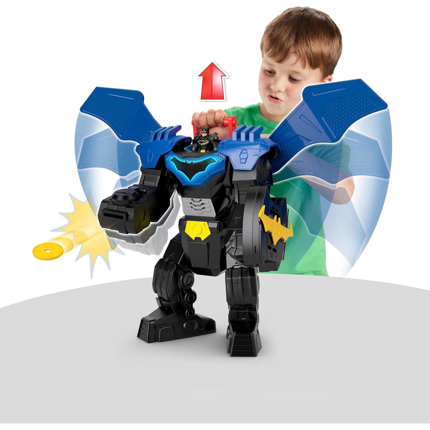 Meca de Vuelo de Batman Fisher-Price Imaginext 37cm con Luces y Sonidos