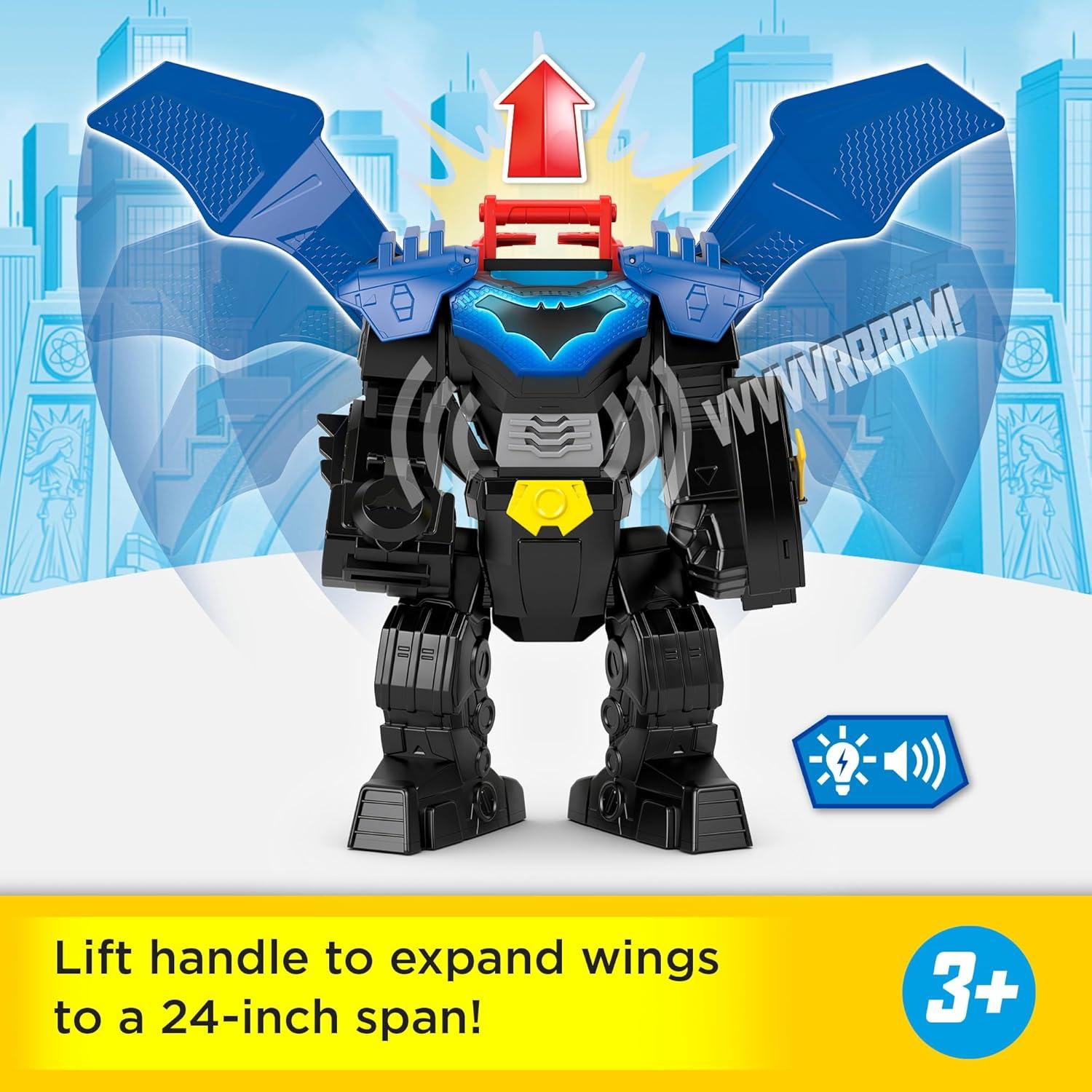 Meca de Vuelo de Batman Fisher-Price Imaginext 37cm con Luces y Sonidos