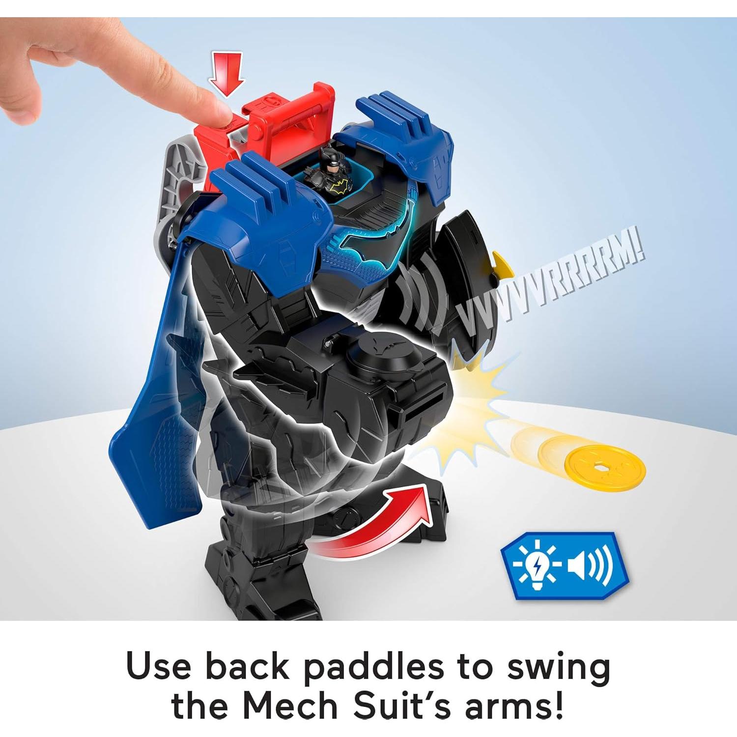 Meca de Vuelo de Batman Fisher-Price Imaginext 37cm con Luces y Sonidos