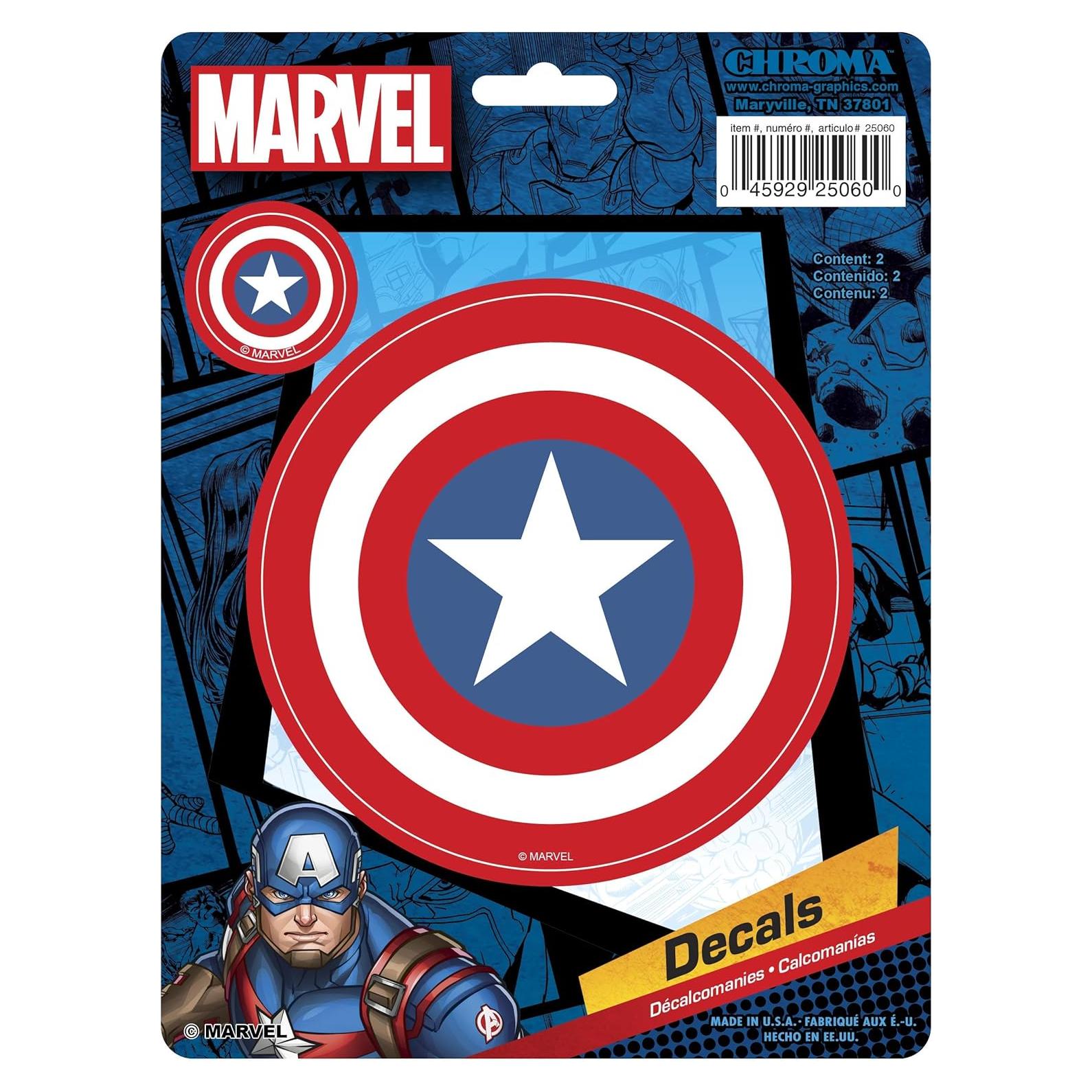 Calcomanía Adhesiva Capitán América Chroma 25060 20x15 cm