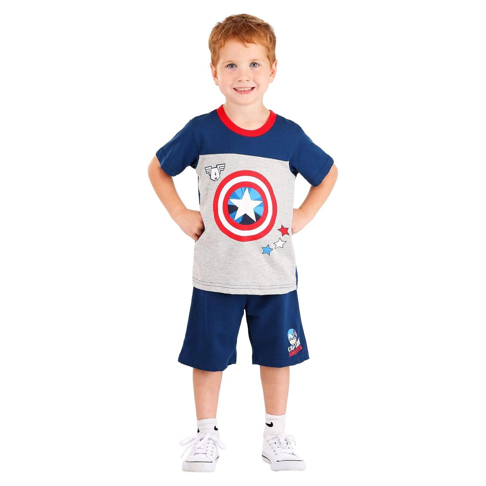 Conjunto de Ropa 2 Piezas Marvel Capitán América Niños
