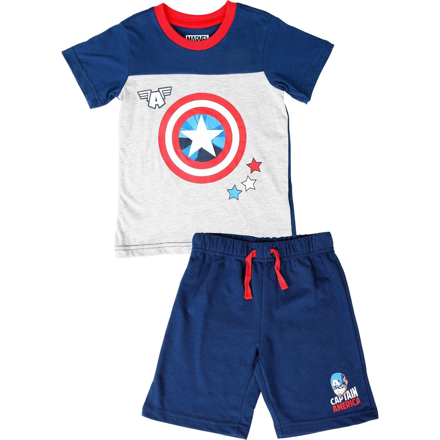Conjunto de Ropa 2 Piezas Marvel Capitán América Niños