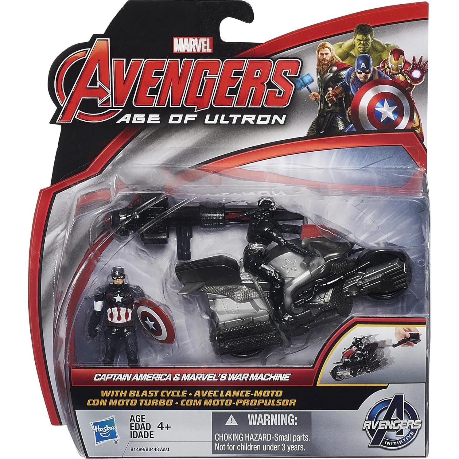 Figuras Marvel Avengers Capitán América y Máquina de Guerra 5.1cm