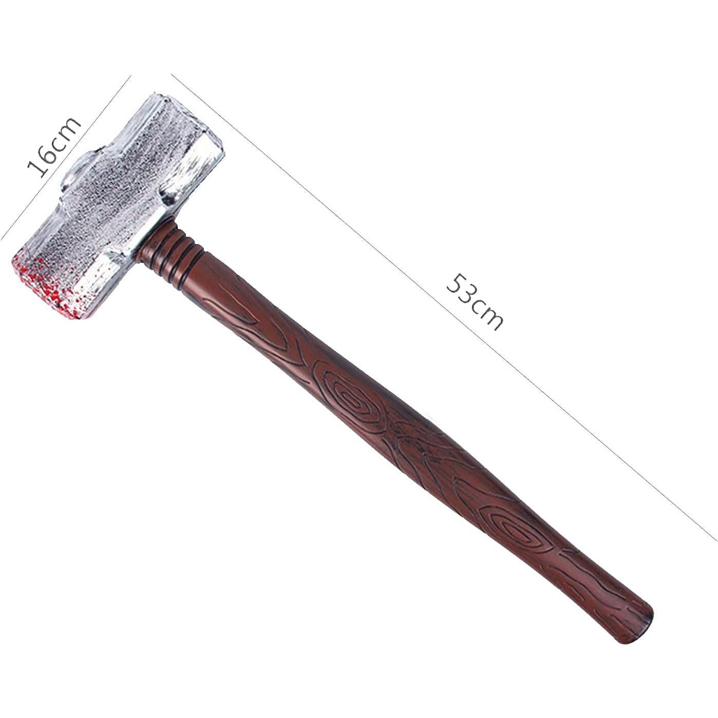 Martillo de plástico BinaryABC para disfraz de Halloween