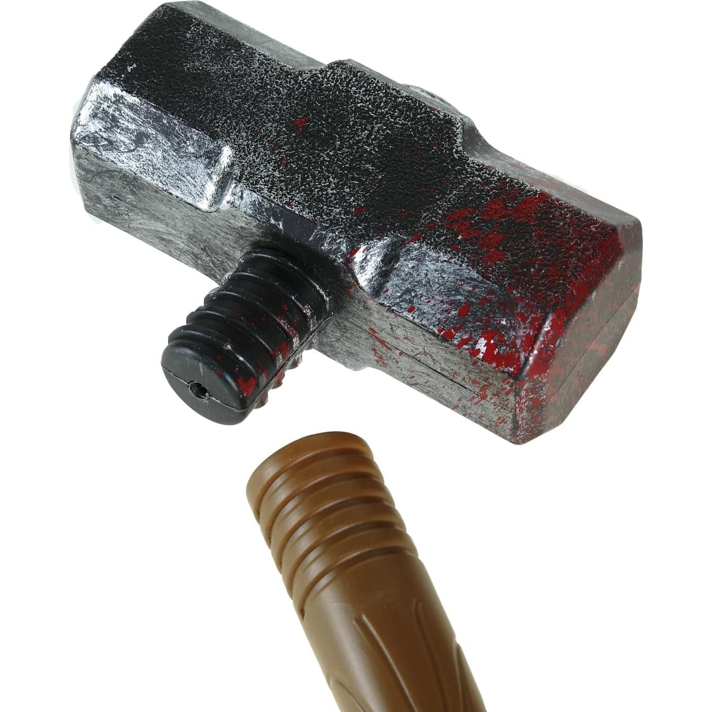 Martillo de plástico BinaryABC para disfraz de Halloween
