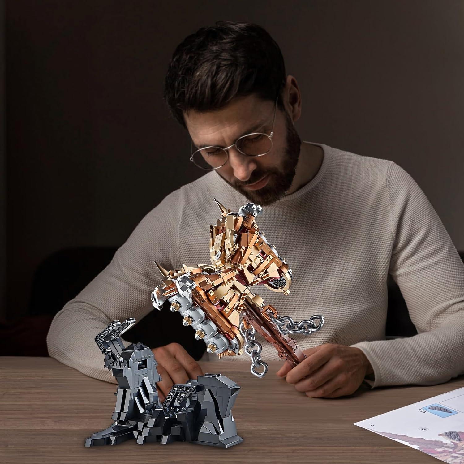 Juego de Bloques de Construcción Martillo Thor Finger Rock 1388 PCS