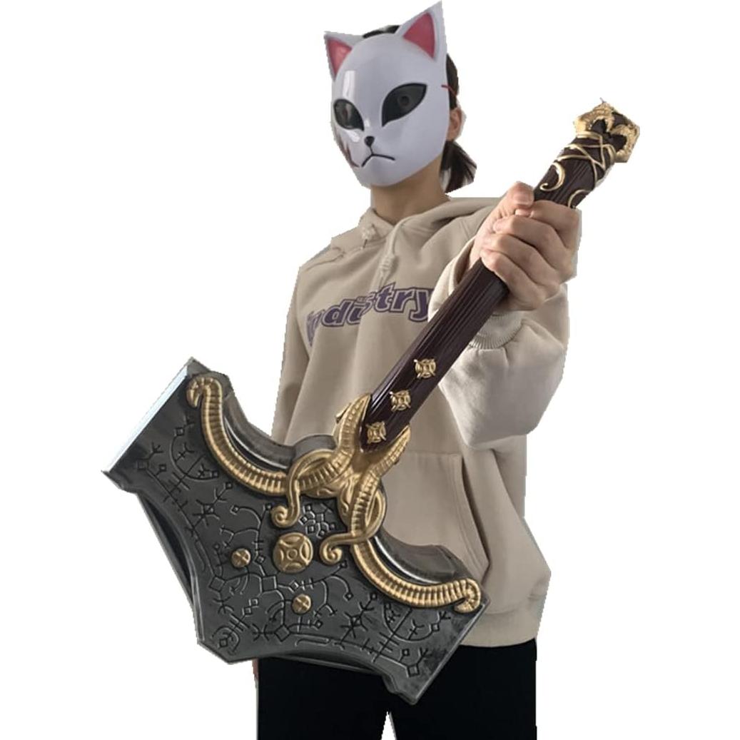 Martillo de Dios Cosplay damdos 50cm Espuma PU Accesorio Halloween