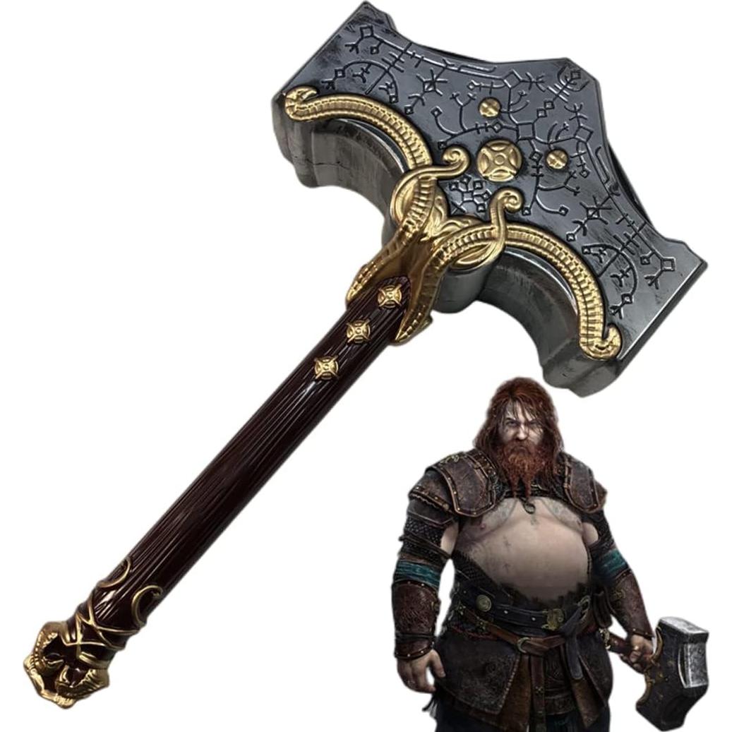 Martillo de Dios Cosplay damdos 50cm Espuma PU Accesorio Halloween