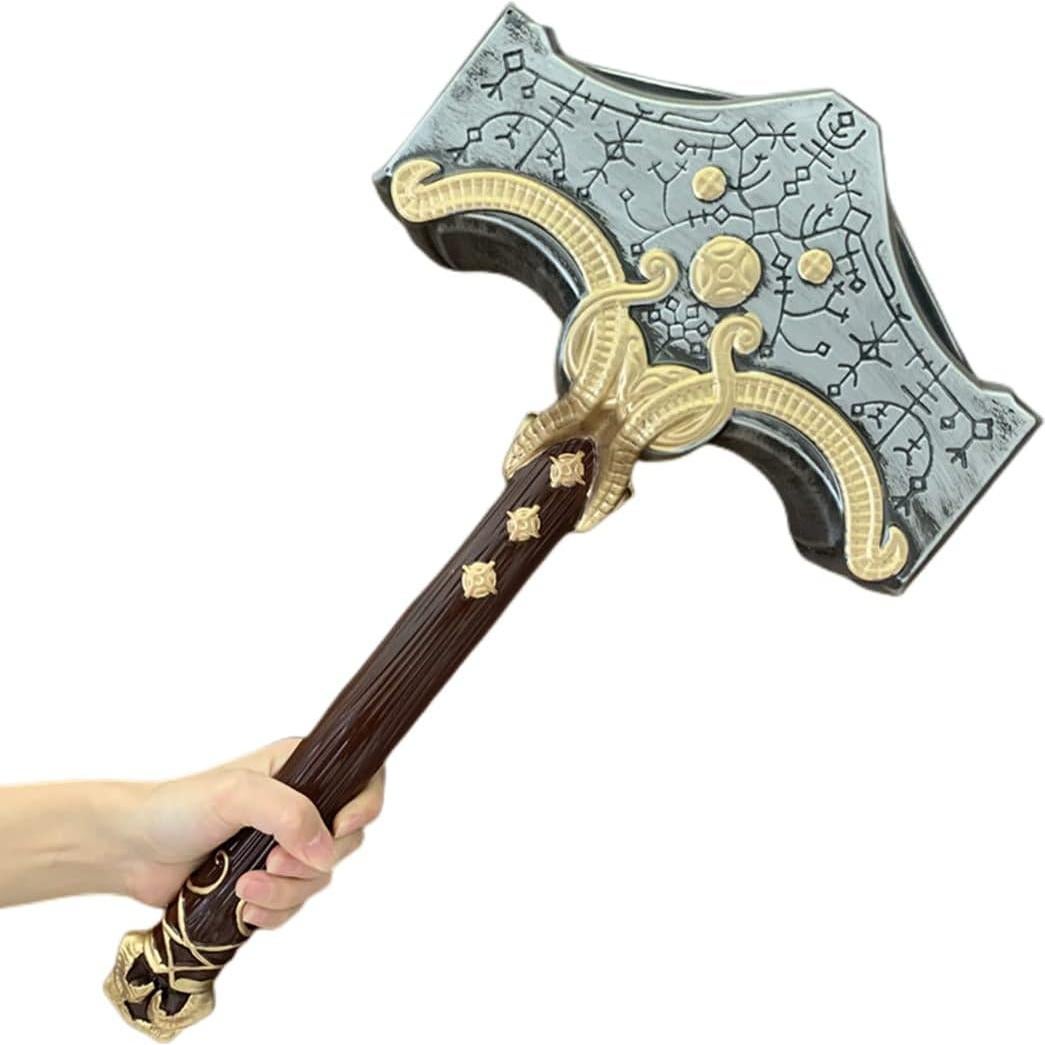 Martillo de Dios Cosplay damdos 50cm Espuma PU Accesorio Halloween