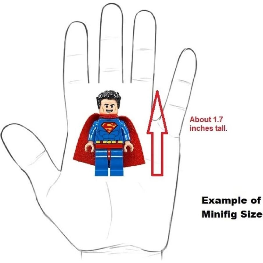 Minifigura LEGO Thor con Mjolnir y Rayo - 5 cm