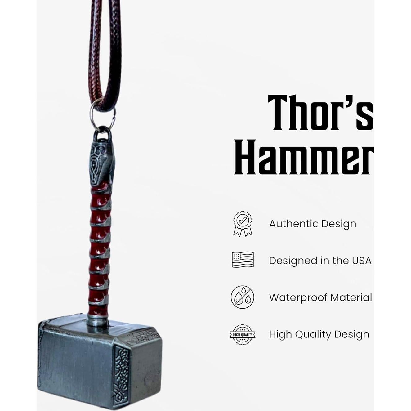 Encanto Retrovisor Martillo de Thor Bevanton - Metal Duradero