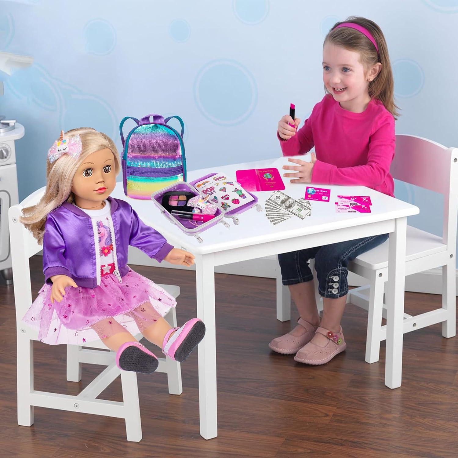 Juego de Ropa y Accesorios para Muñecas 46 cm Ebuddy