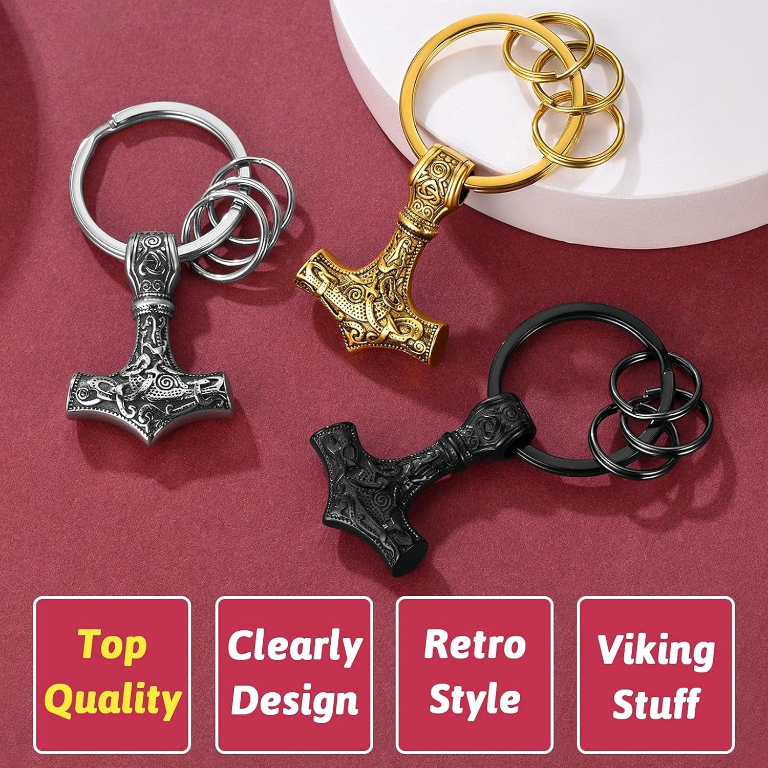 Llavero Martillo de Thor FaithHeart Acero Inoxidable 39.4x29mm