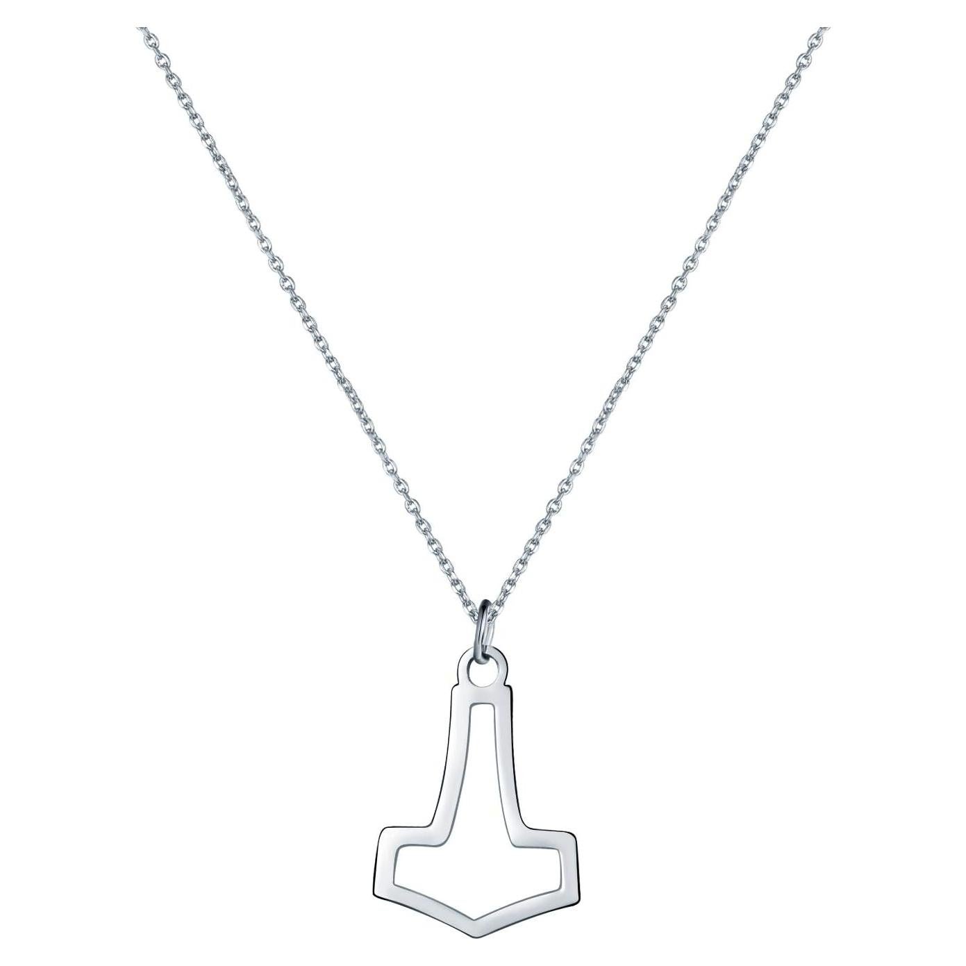 Collar Colgante Martillo de Thor Minimalista Oro 14K Hipoalergénico