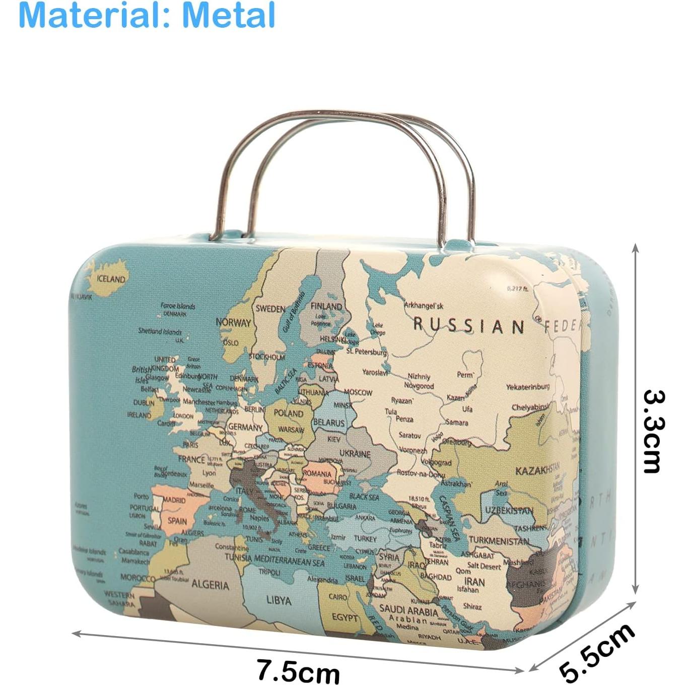 Ropa de Viaje para Muñecas Miunana 29 Piezas Maleta Azul