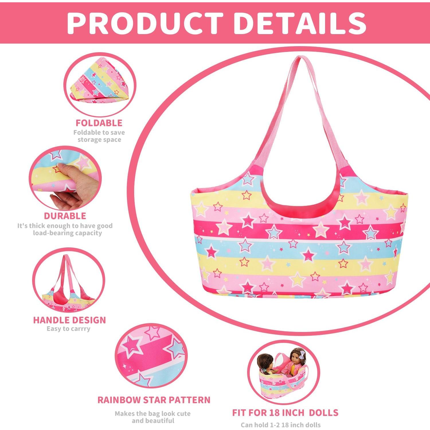 Conjunto de Accesorios para Muñecas Ecore Fun 18" - 10 Piezas