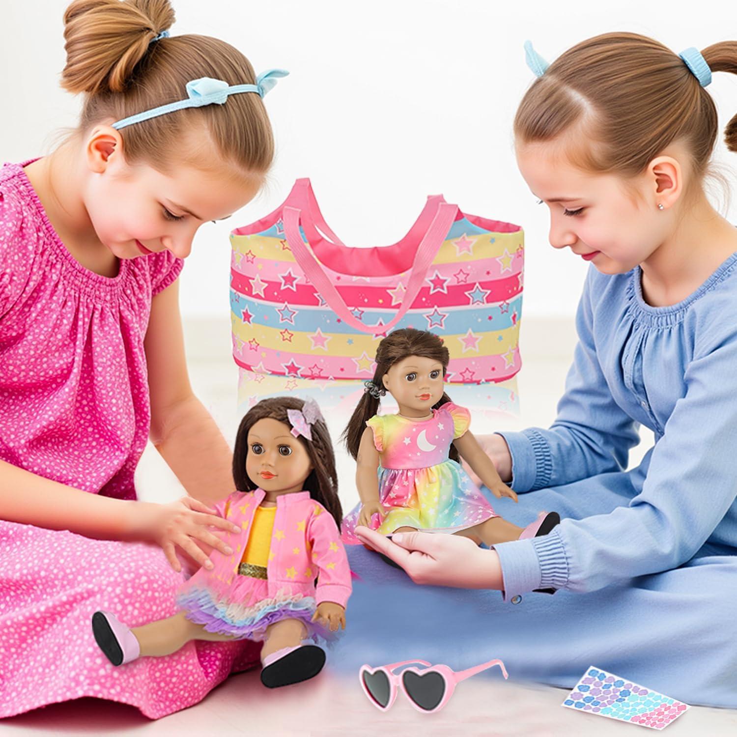 Conjunto de Accesorios para Muñecas Ecore Fun 18" - 10 Piezas