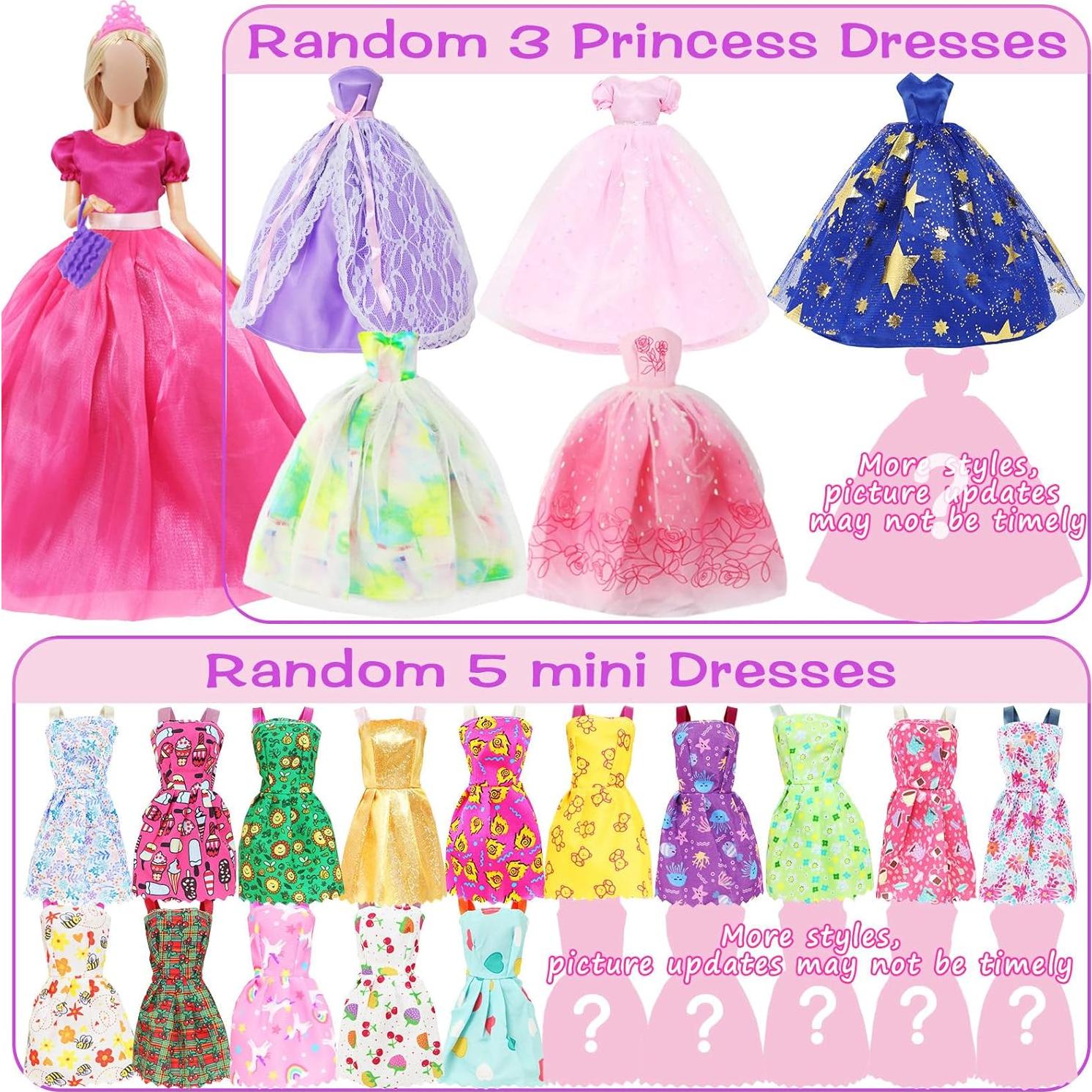 65 Piezas Ropa y Accesorios para Muñecas 11.5" MCZQXW