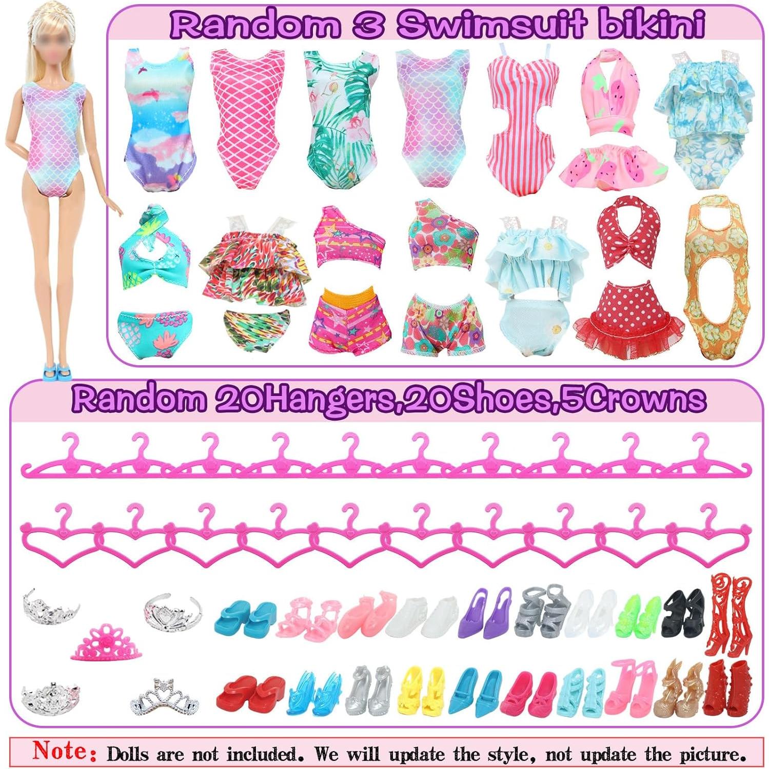 65 Piezas Ropa y Accesorios para Muñecas 11.5" MCZQXW