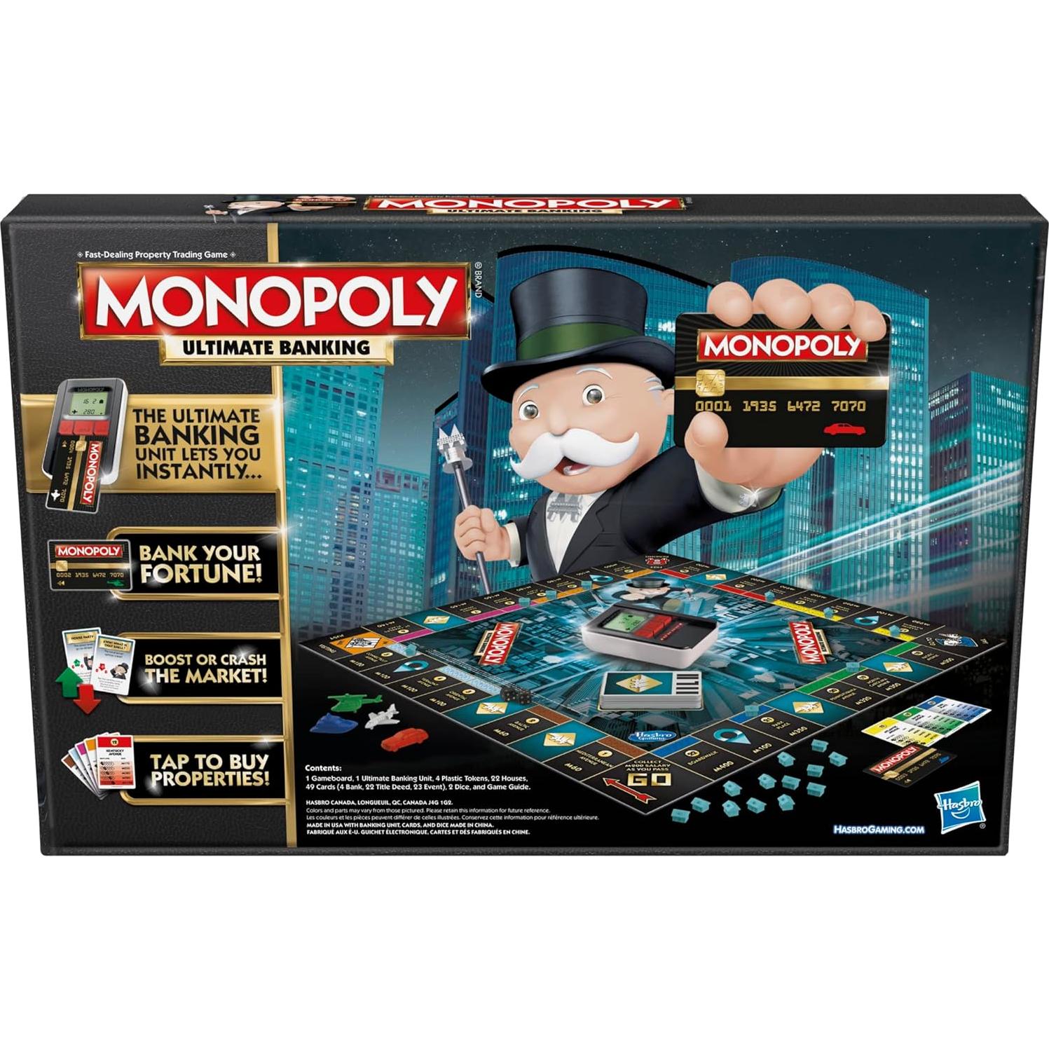 Monopoly Banca Definitiva Hasbro Juego de Mesa Electrónico