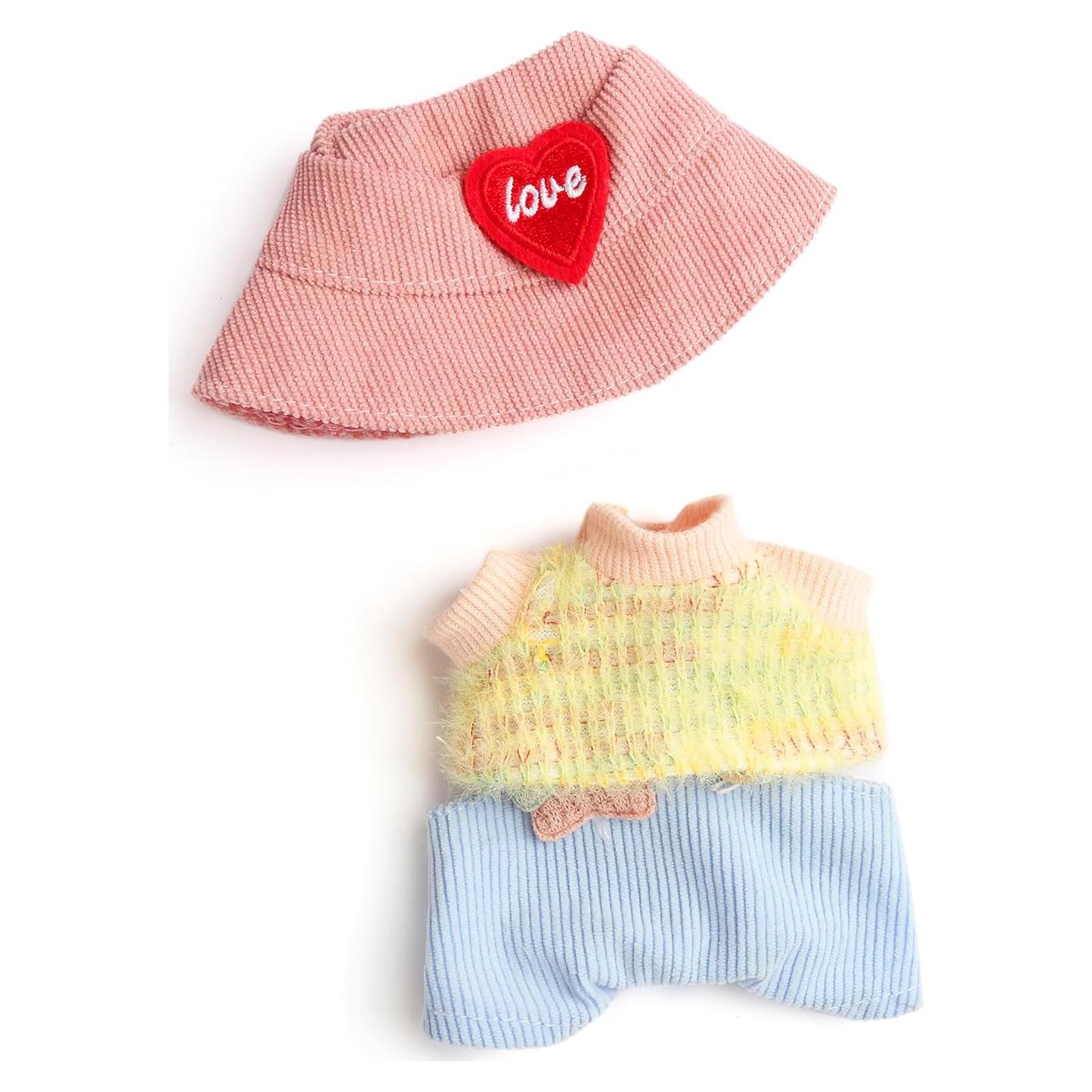 Conjunto de Ropa Kawaii para Muñeca 17cm - FREEYE Mono Azul Claro