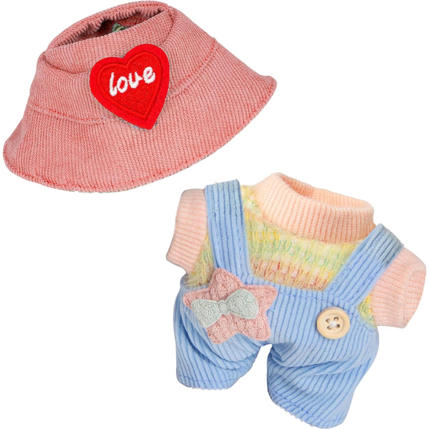 Conjunto de Ropa Kawaii para Muñeca 17cm - FREEYE Mono Azul Claro