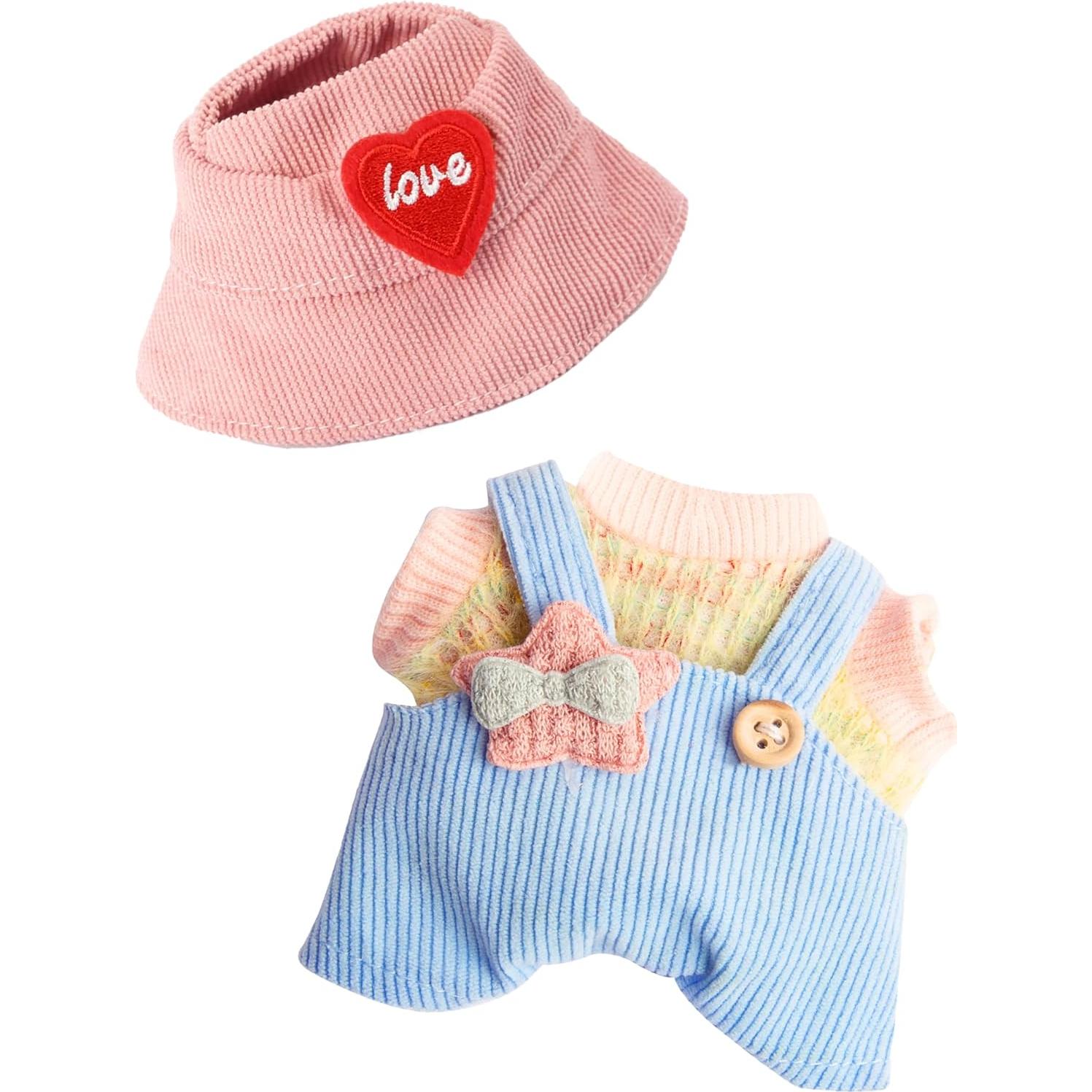 Conjunto de Ropa Kawaii para Muñeca 17cm - FREEYE Mono Azul Claro