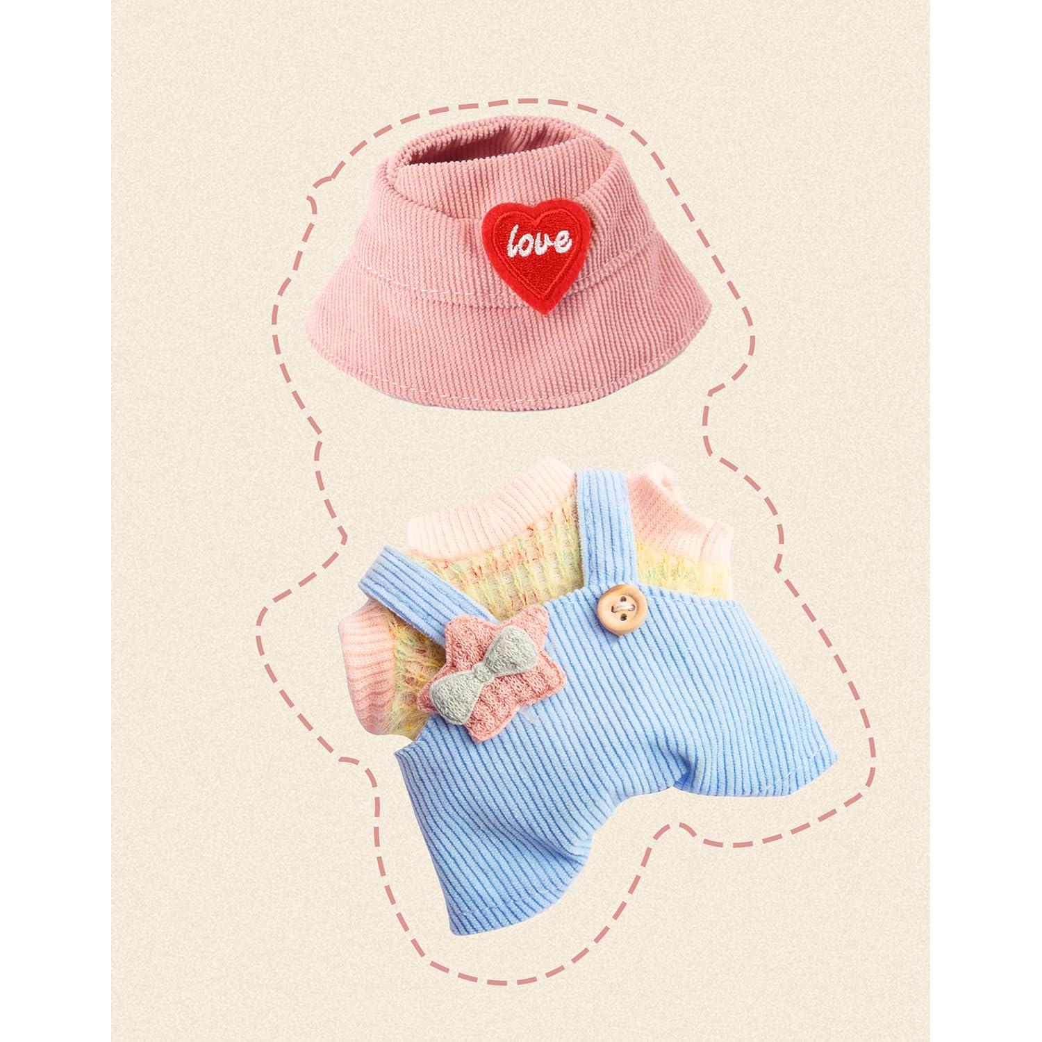 Conjunto de Ropa Kawaii para Muñeca 17cm - FREEYE Mono Azul Claro