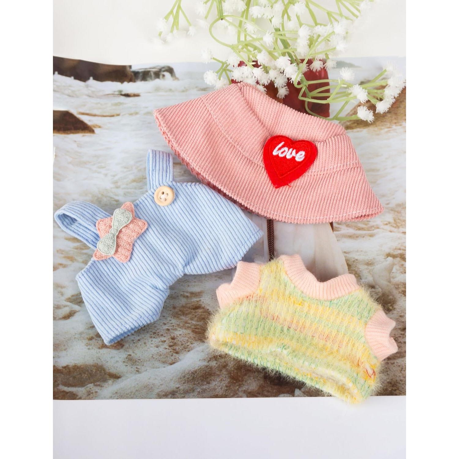 Conjunto de Ropa Kawaii para Muñeca 17cm - FREEYE Mono Azul Claro