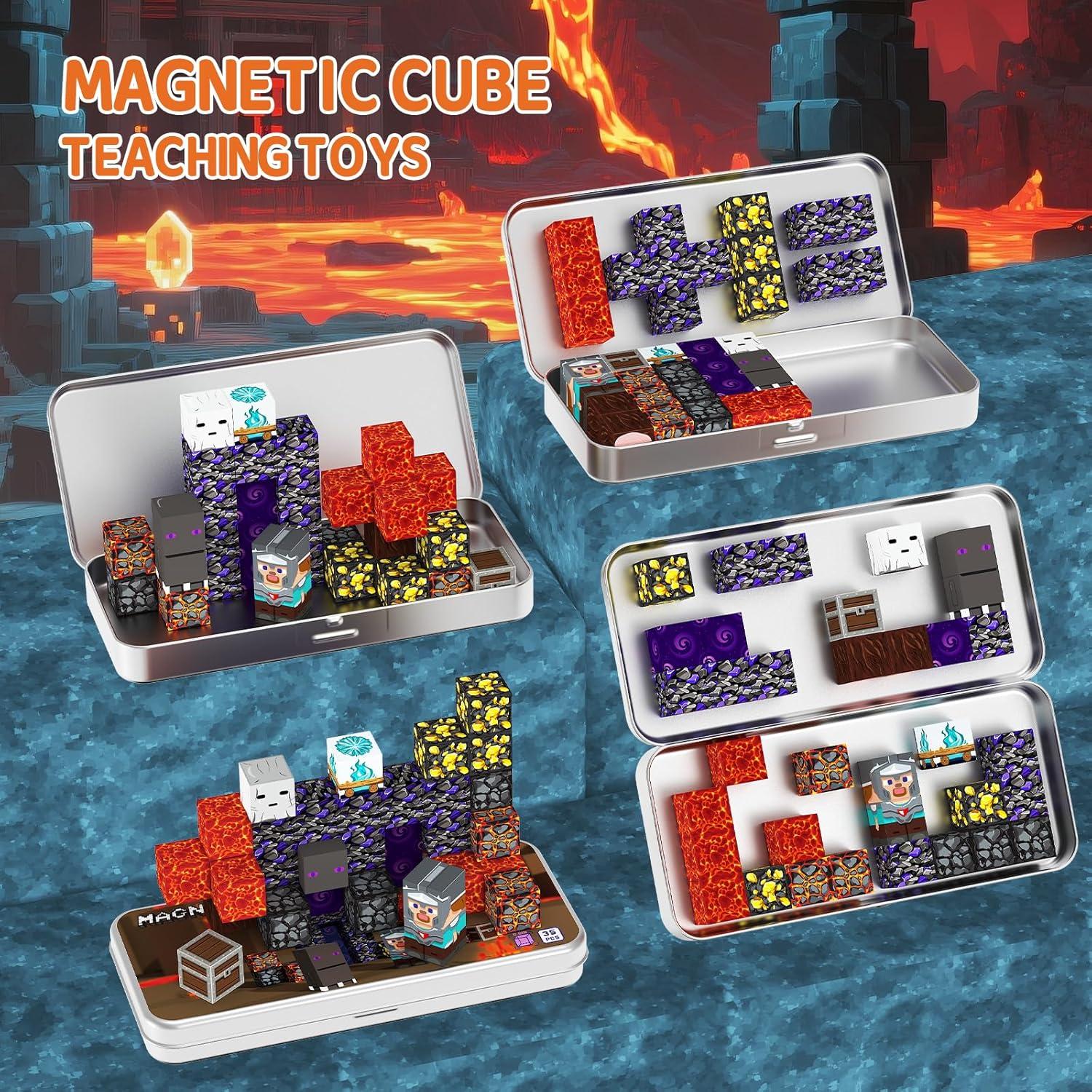 Bloques de Construcción Magnéticos STEM 3+ con Lata Portátil