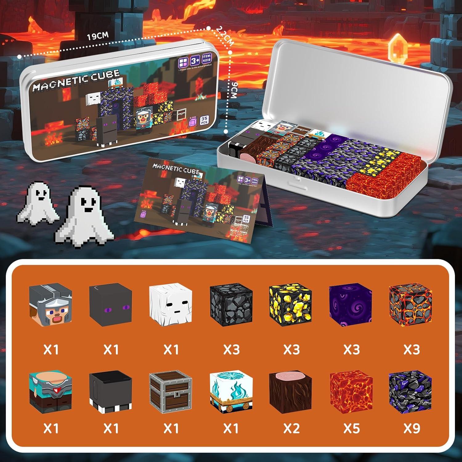 Bloques de Construcción Magnéticos STEM 3+ con Lata Portátil