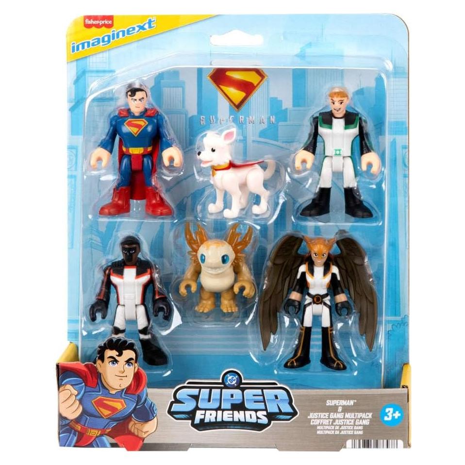 Fisher-Price Imaginext Multipack de Figuras de Superman 6 Piezas
