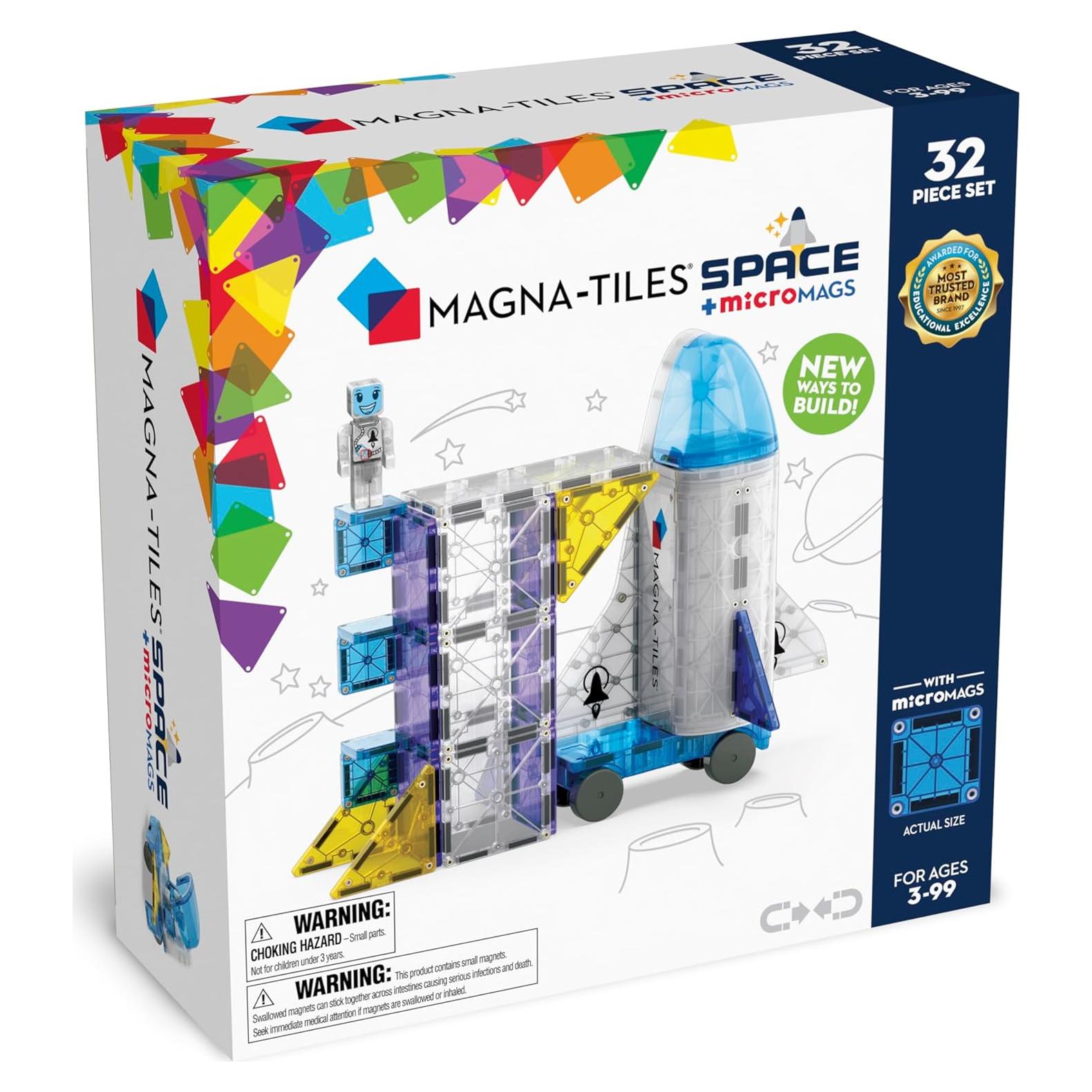 Set de Construcción Magnética MAGNA-TILES Espacio 32 Piezas