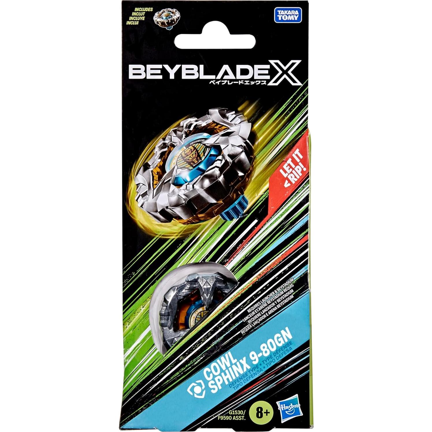 Beyblade X Cowl Sphinx 9-80GN Tipo Defensa - Juguete Hasbro