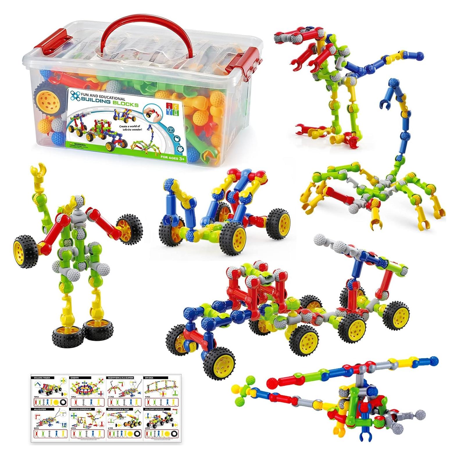 170 Piezas Juguetes de Construcción Caferria para Niños 3-10 Años