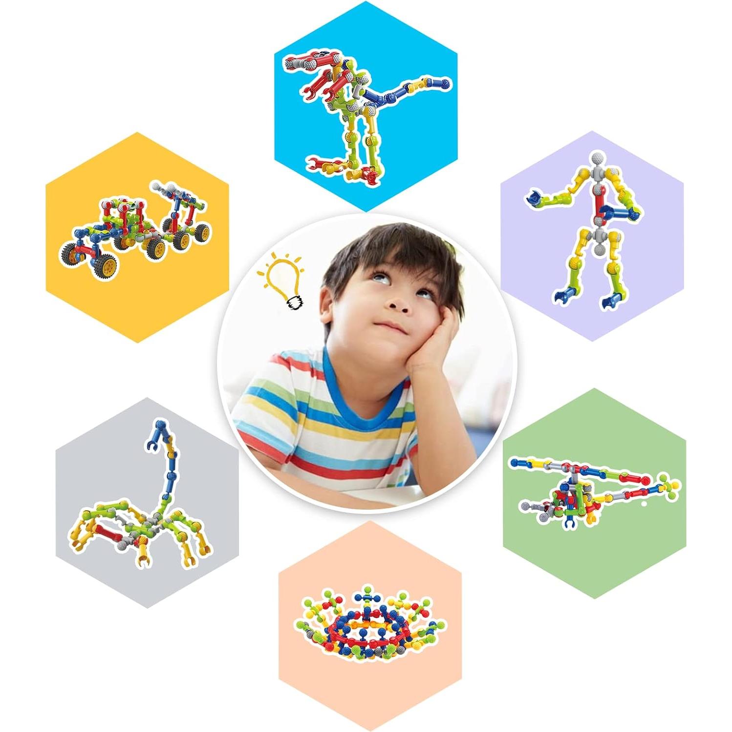 170 Piezas Juguetes de Construcción Caferria para Niños 3-10 Años