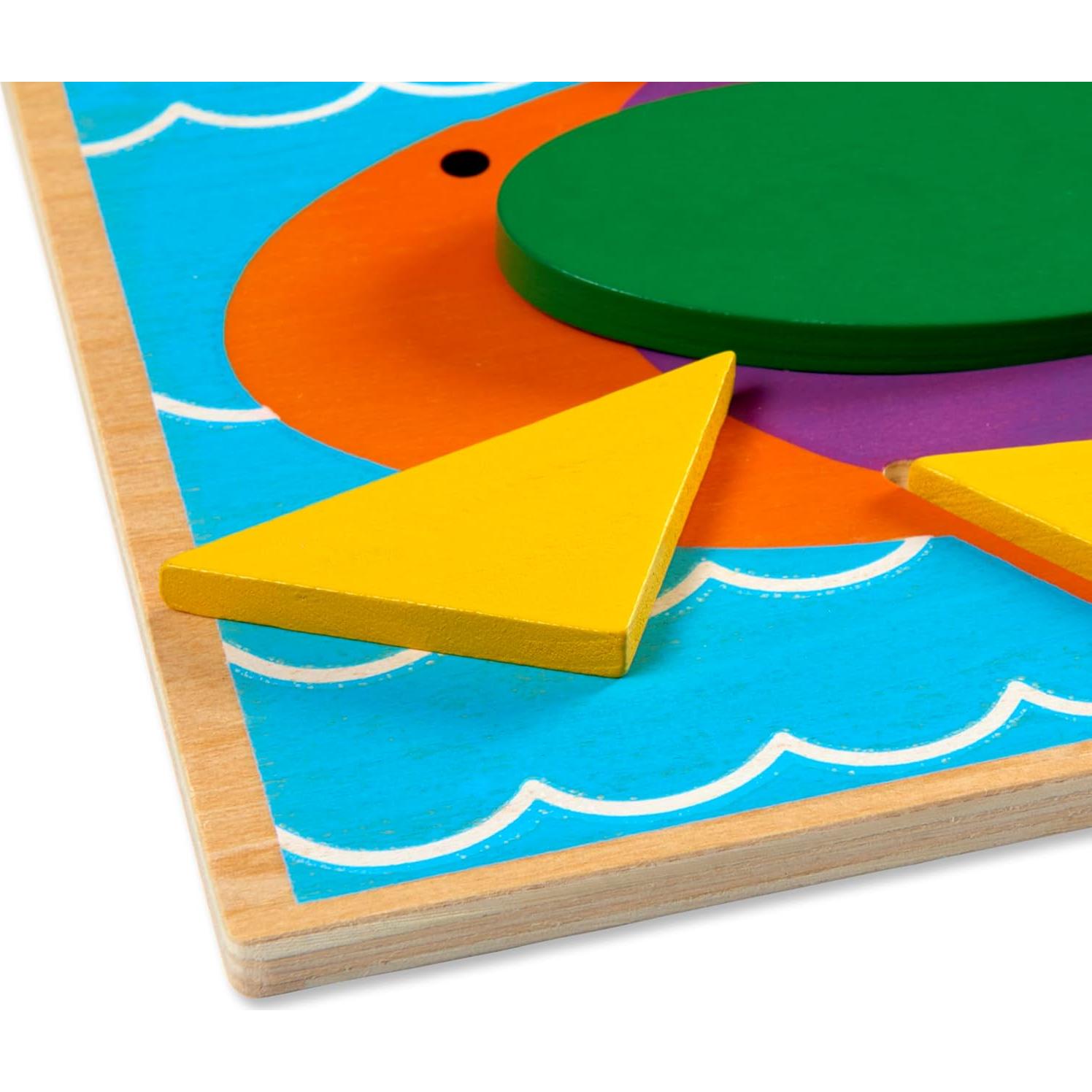 Bloques de Patrón de Madera Melissa & Doug 30 Piezas 5 Tableros