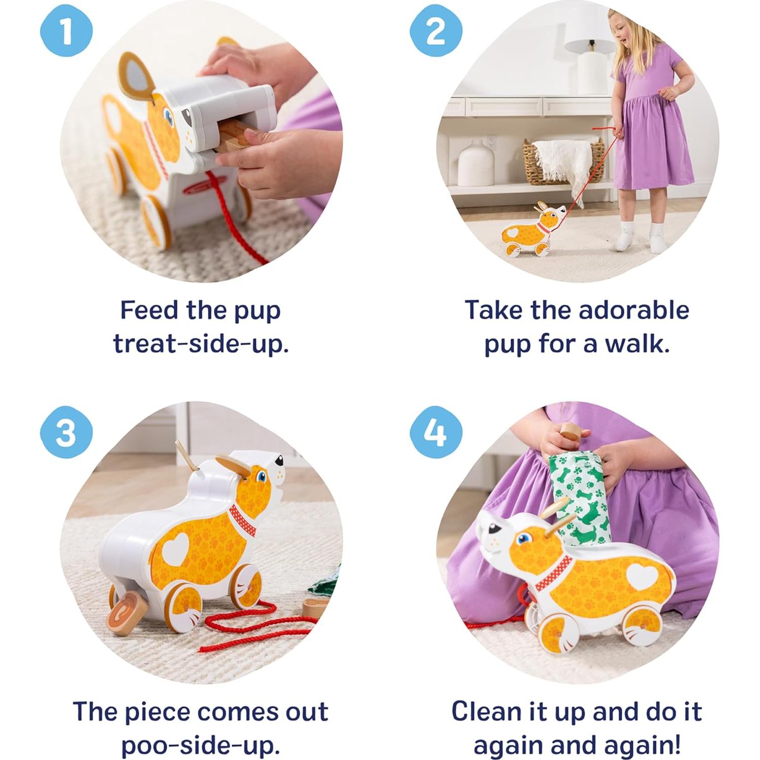 Juguete de Arrastre de Madera Melissa & Doug Cachorro 2.4m